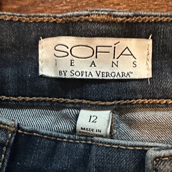 Sofia by Sofia Vergara Dark Blue Ankle Jeans - Picture 2 of 7